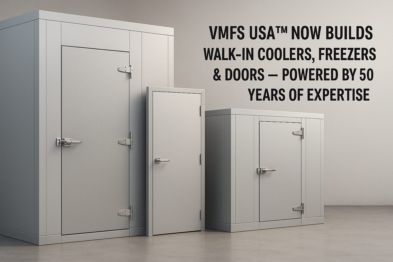 VMFS USA™ Now Manufactures Walk-In Coolers, Freezers & Doors