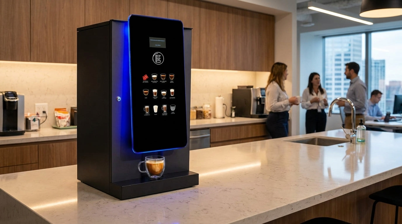 VMFS USA Office coffee machine place on a countertop in an office