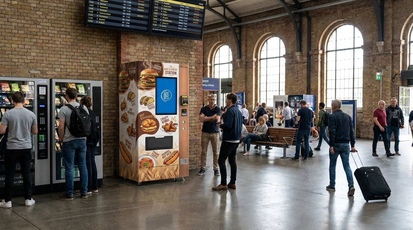 VMFS USA Food vending machine at a public place