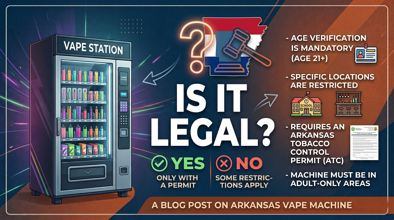 Is It Legal to Own a Vape Vending Machine in Arkansas? | VMFS USA Is It Legal to Own a Vape Vending Machine in Arkansas? | VMFS USA
