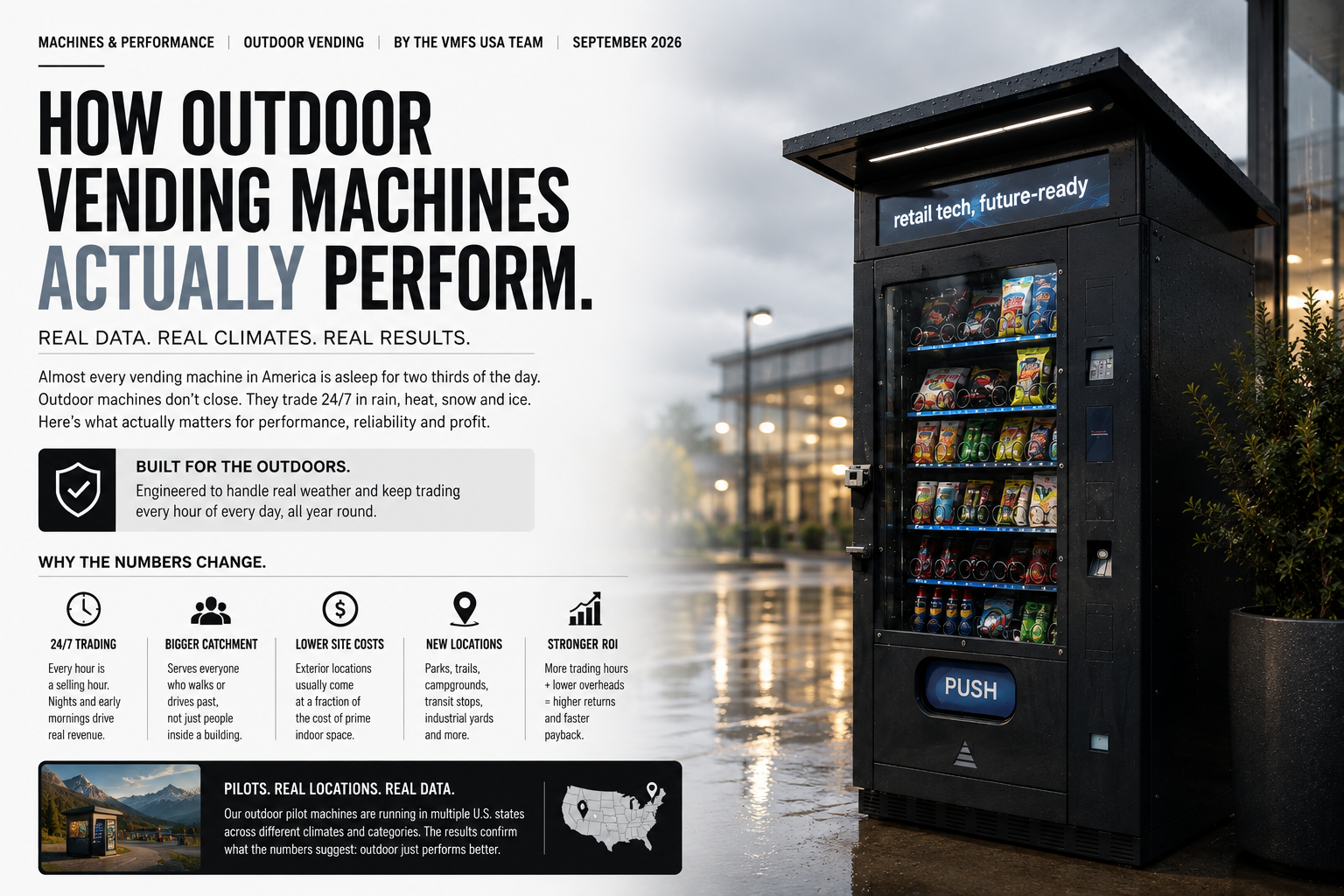 Outdoor Vending Machines: How They Actually Perform in US Climates