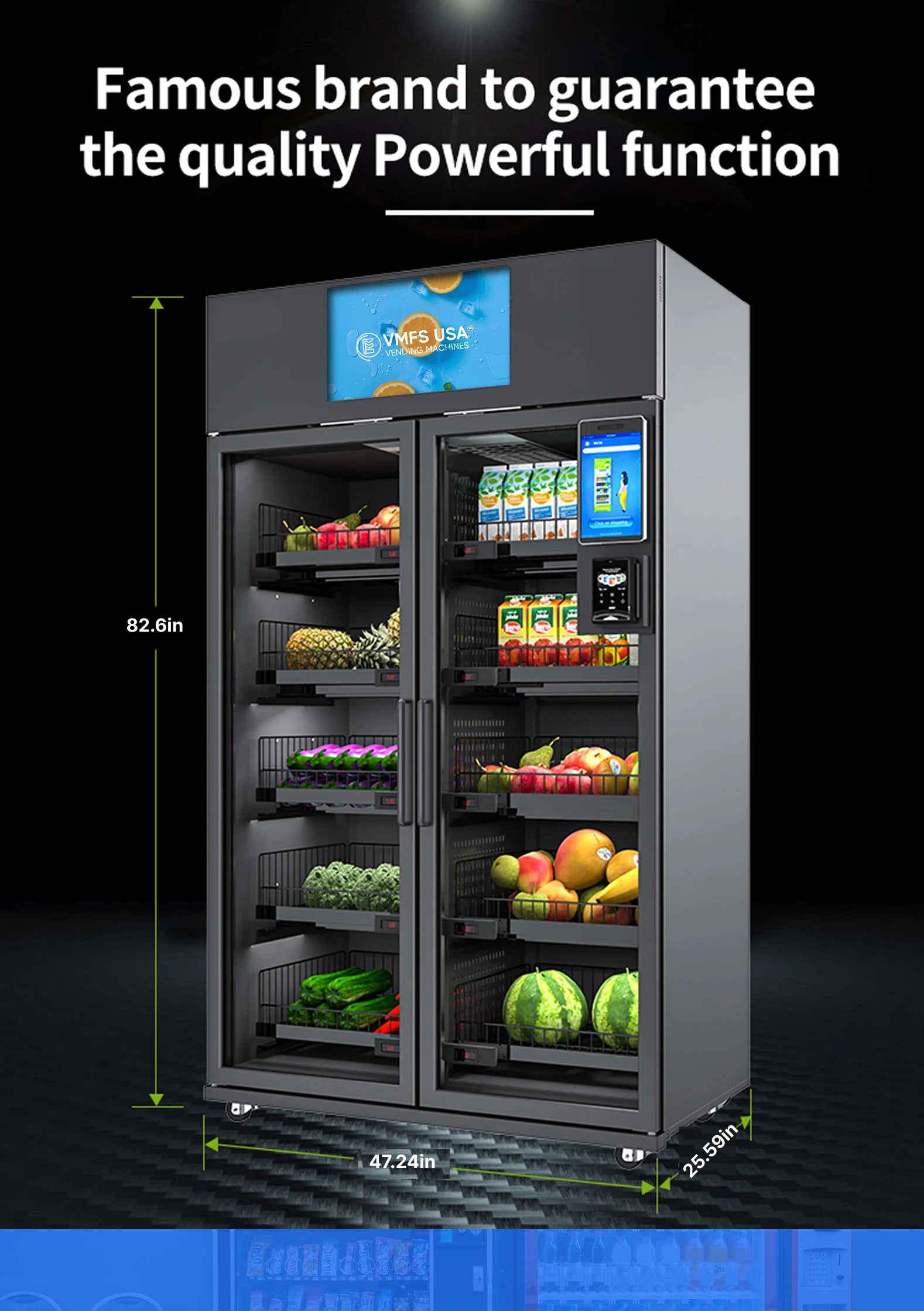 Máquina expendedora de alimentos congelados con inteligencia artificial