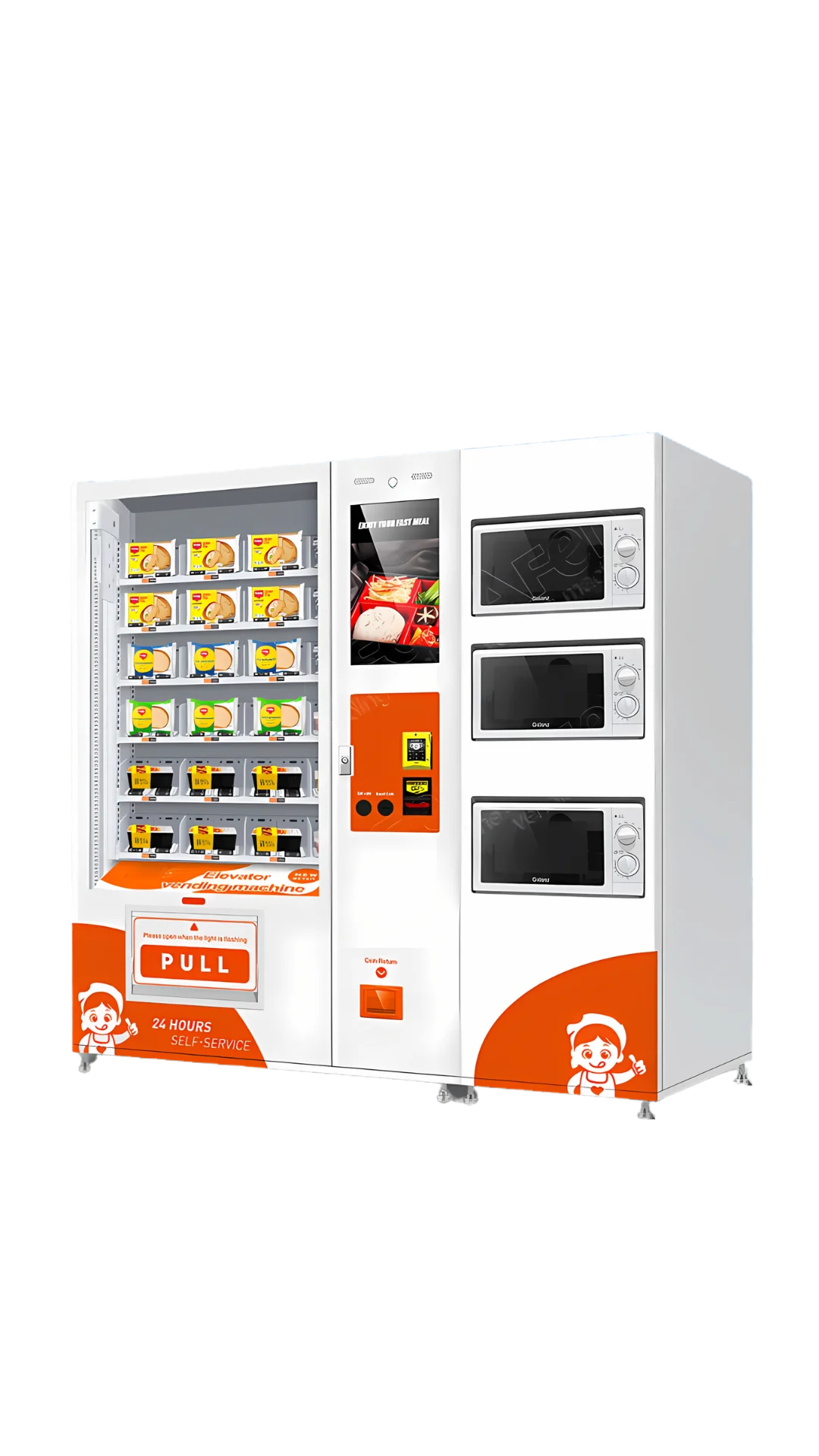 Máquina expendedora de comidas calientes