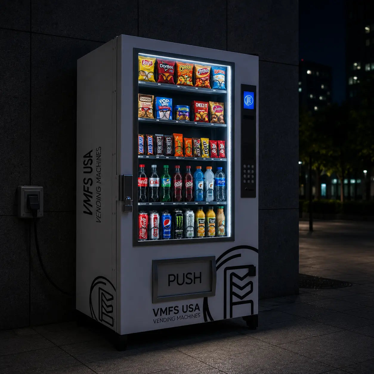 Outdoor Seaga ENV5C Combo Vending Machine - Built for outdoor vending purpose