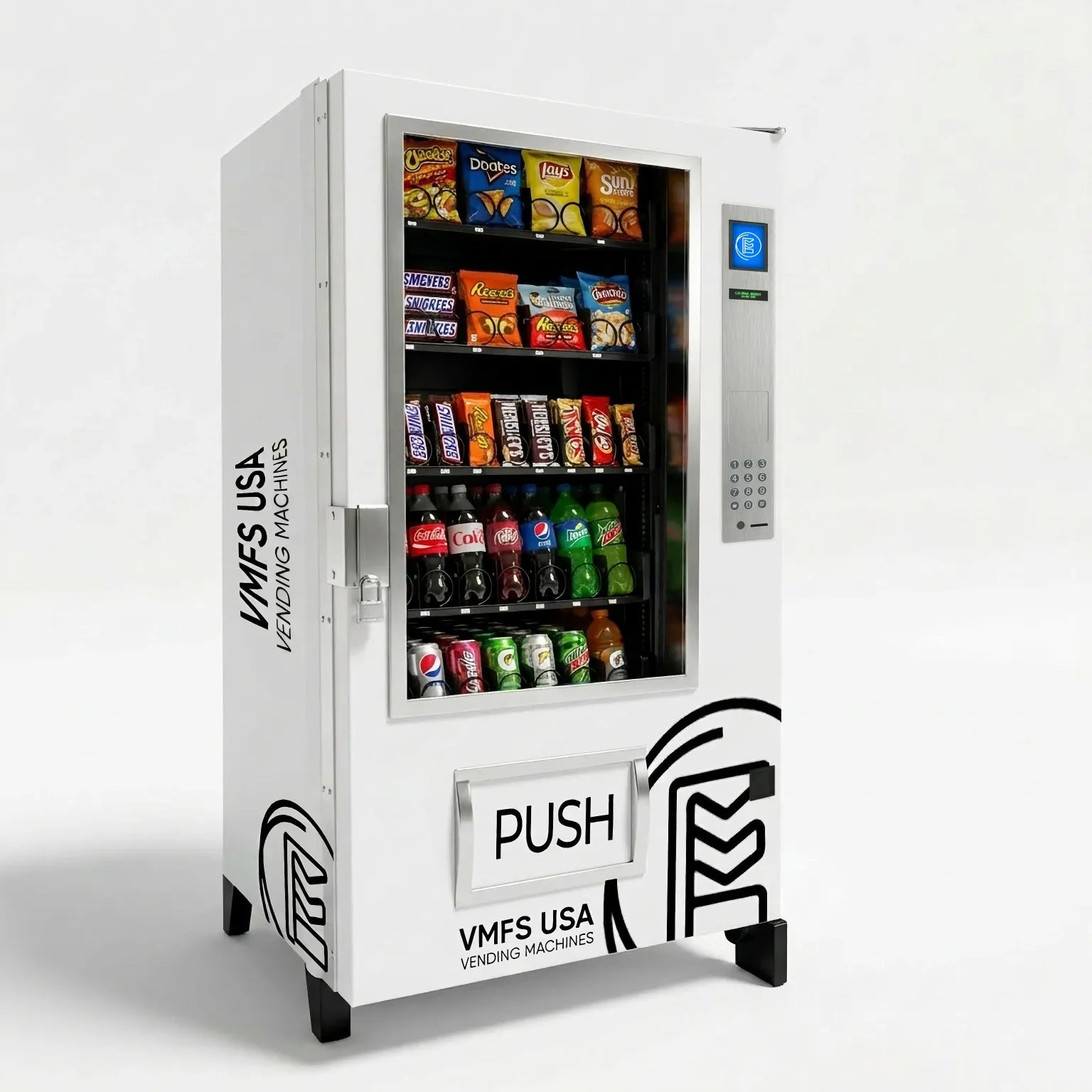 Seaga ENV5C Combo Vending Machine filled with products