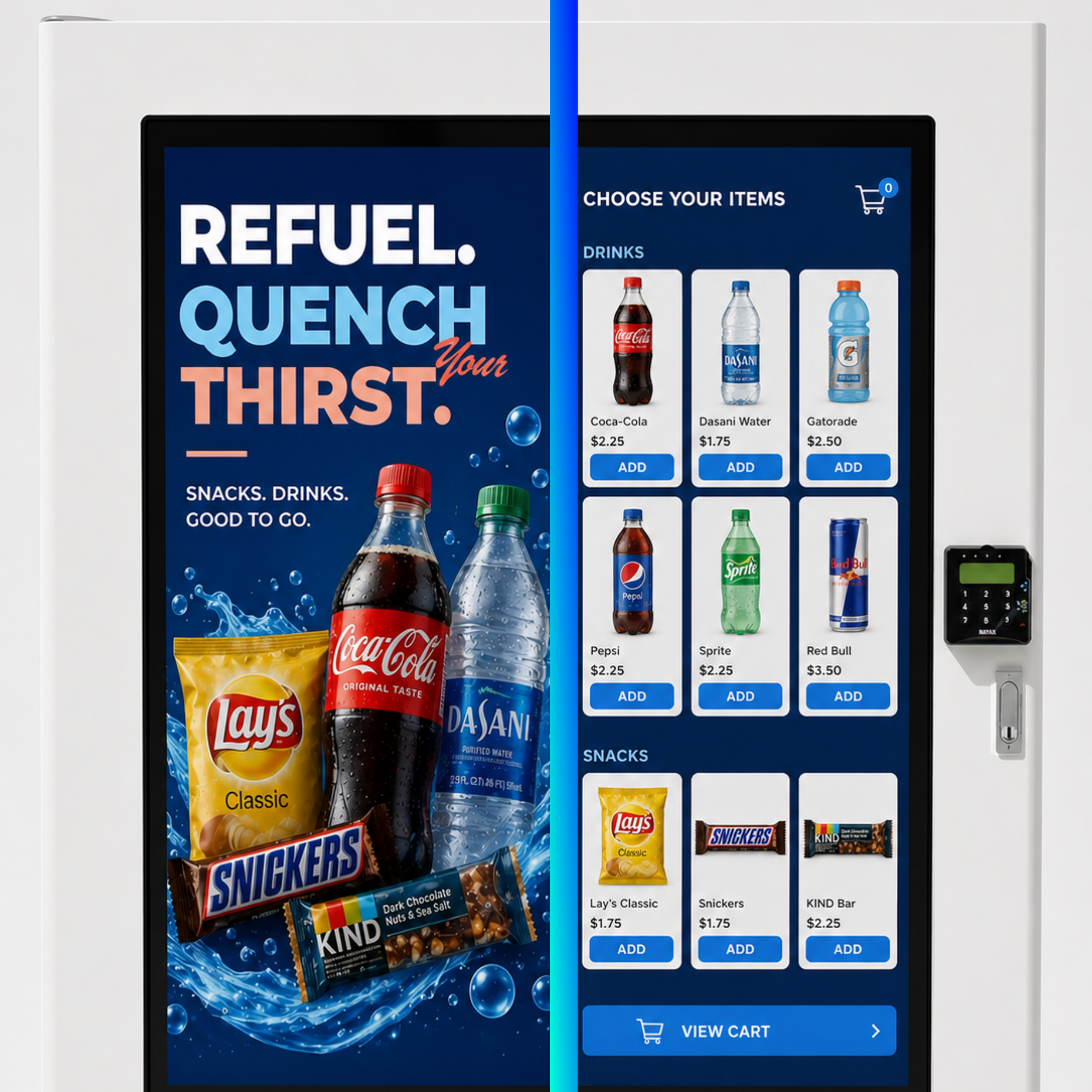 Smart Elevator AD Vending Machine