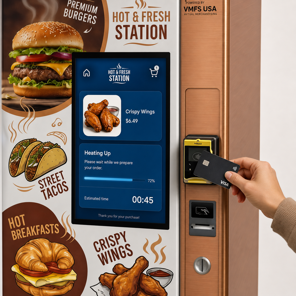 Mini Hot Food Vending Machine