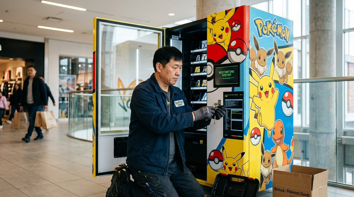 how to reset pokemon vending machine