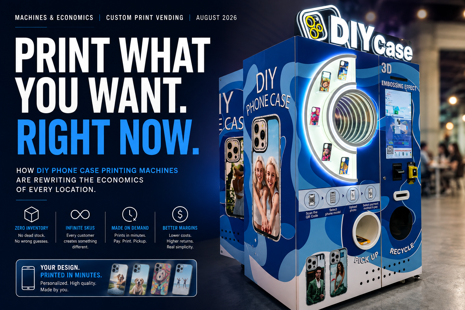 Phone Case Printing Vending Machines: How They Work and What They Earn