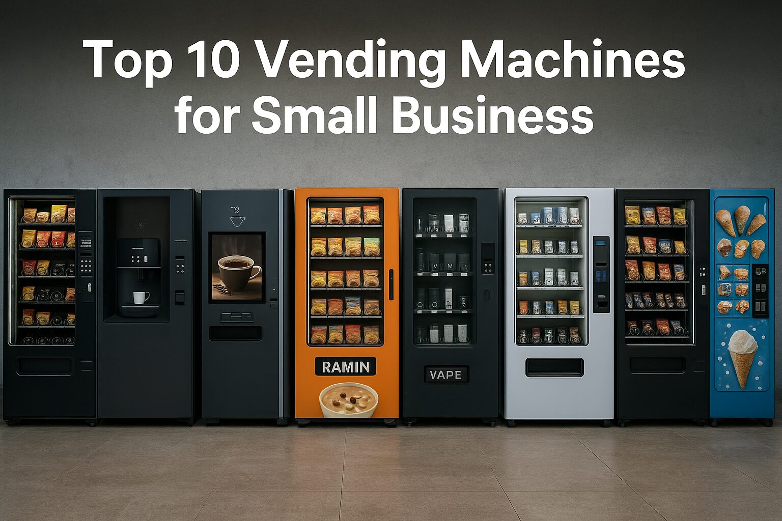 Top 10 Profitable Vending Machines for Small Business Owners