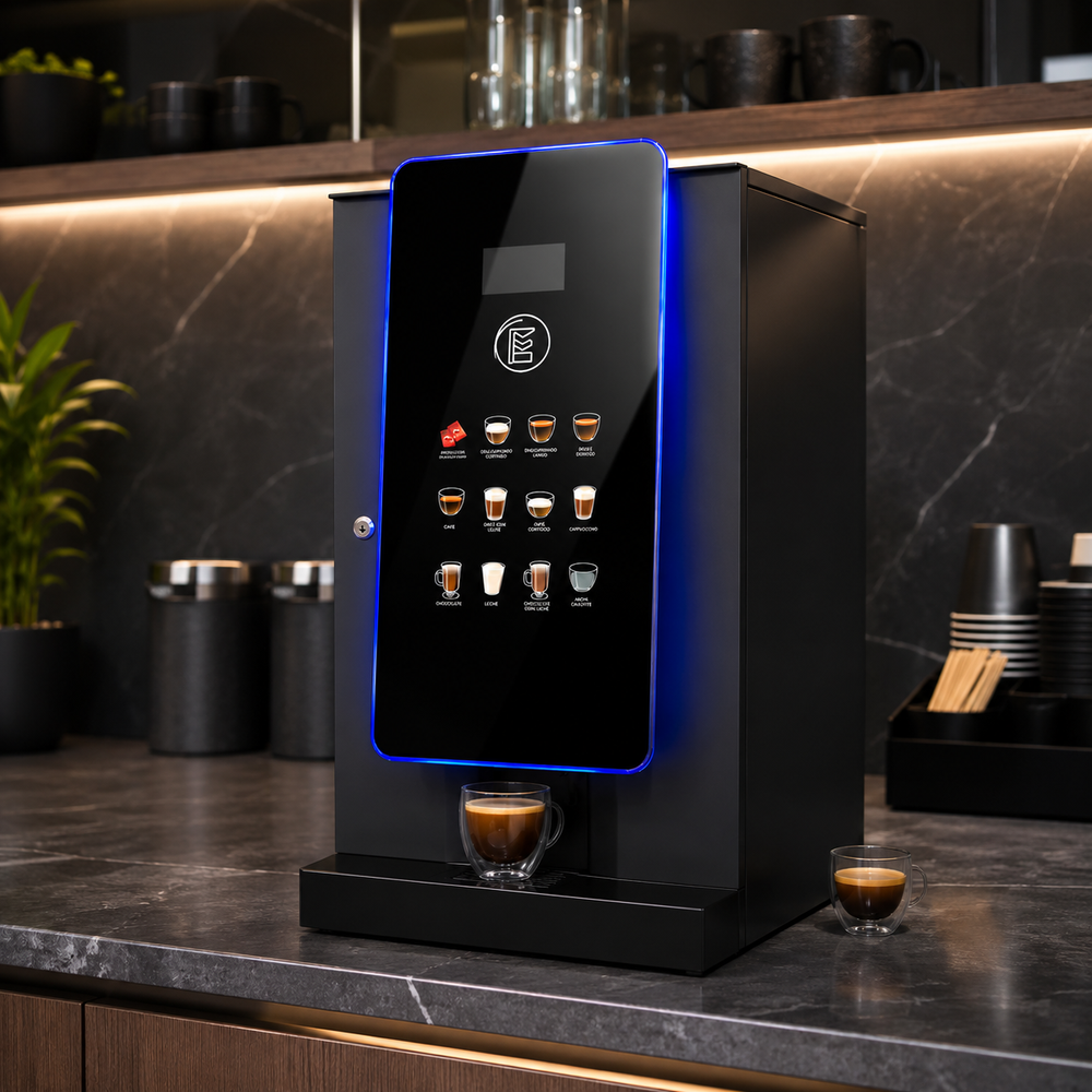 Touch screen coffee machine placement locations