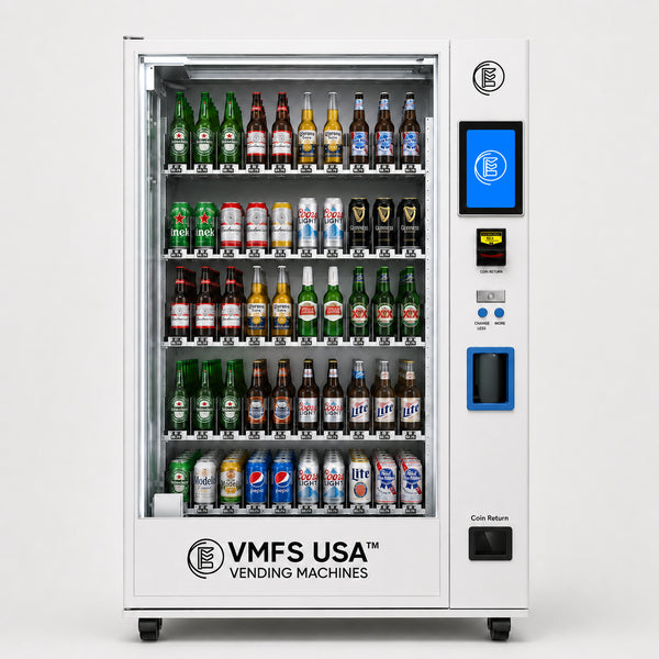 Máquina expendedora de latas de cerveza