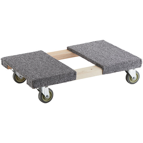 Wood Dolly with Carpeted Deck
