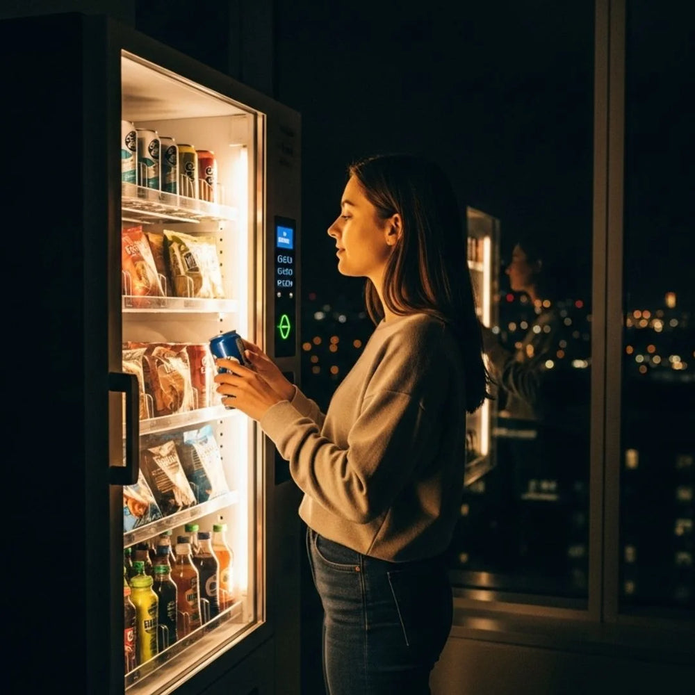 VMFS drink vending machine placement in an office or gym