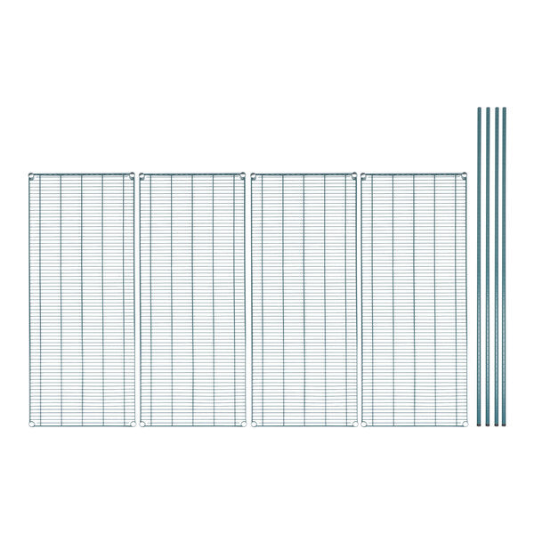 Wire Shelving Kit, 4-Shelf