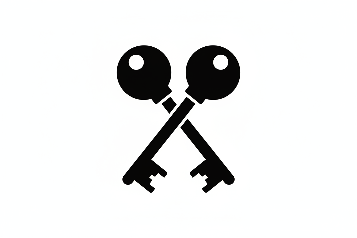 2x security keys (traditional lock keys) icon