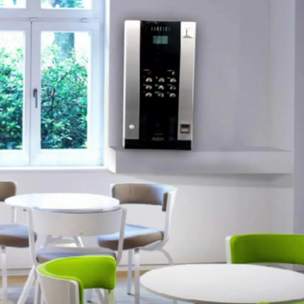 Tabletop coffee vending machine on an office counter