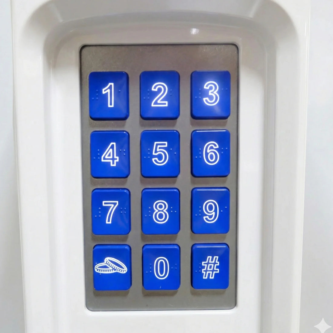 Tool-free trays and ADA Braille keypad on the Seaga ENV4S