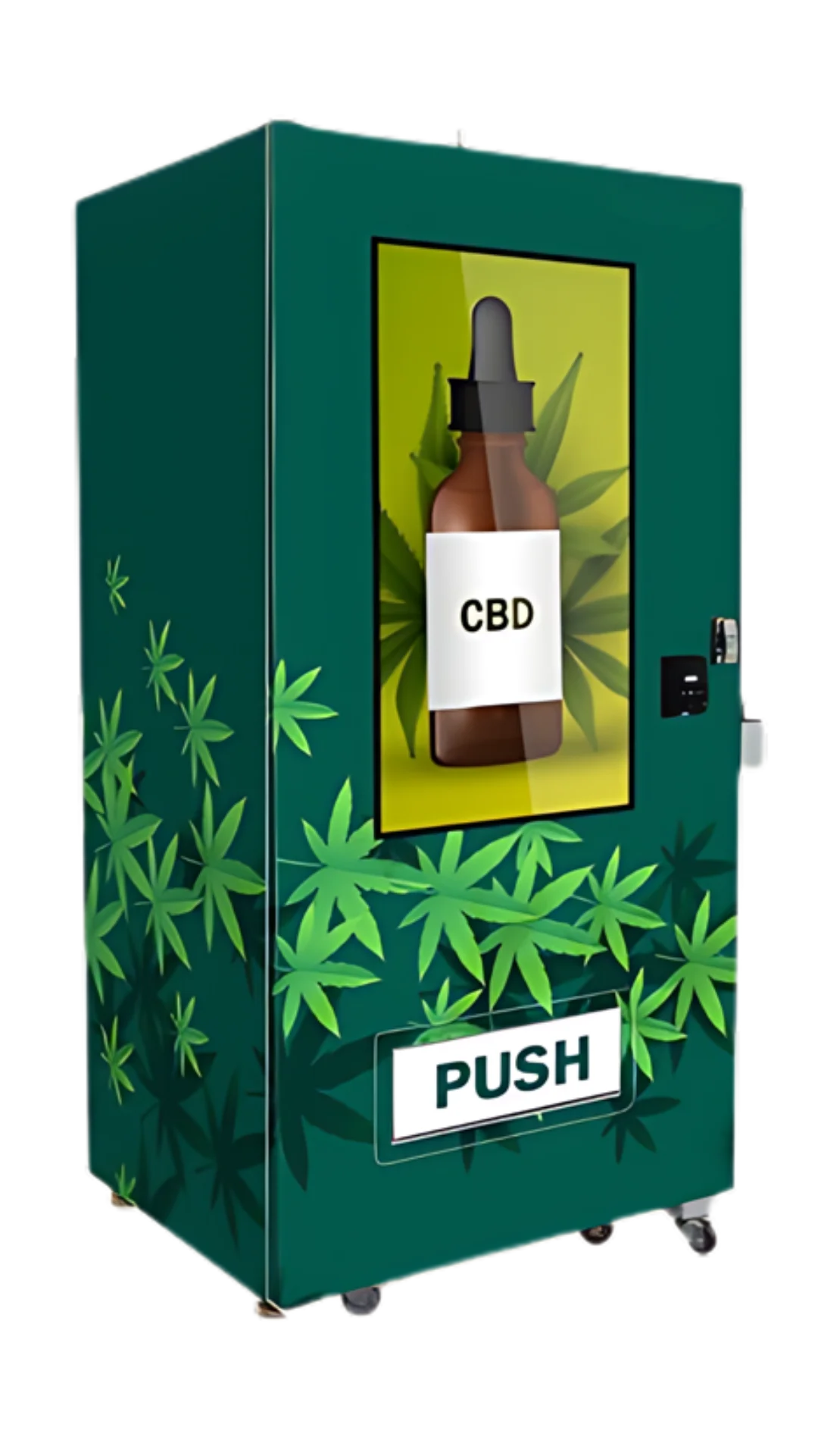 Age Verification Weed Vending Machine side