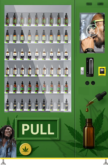 Cannabis vending machine with id scanner