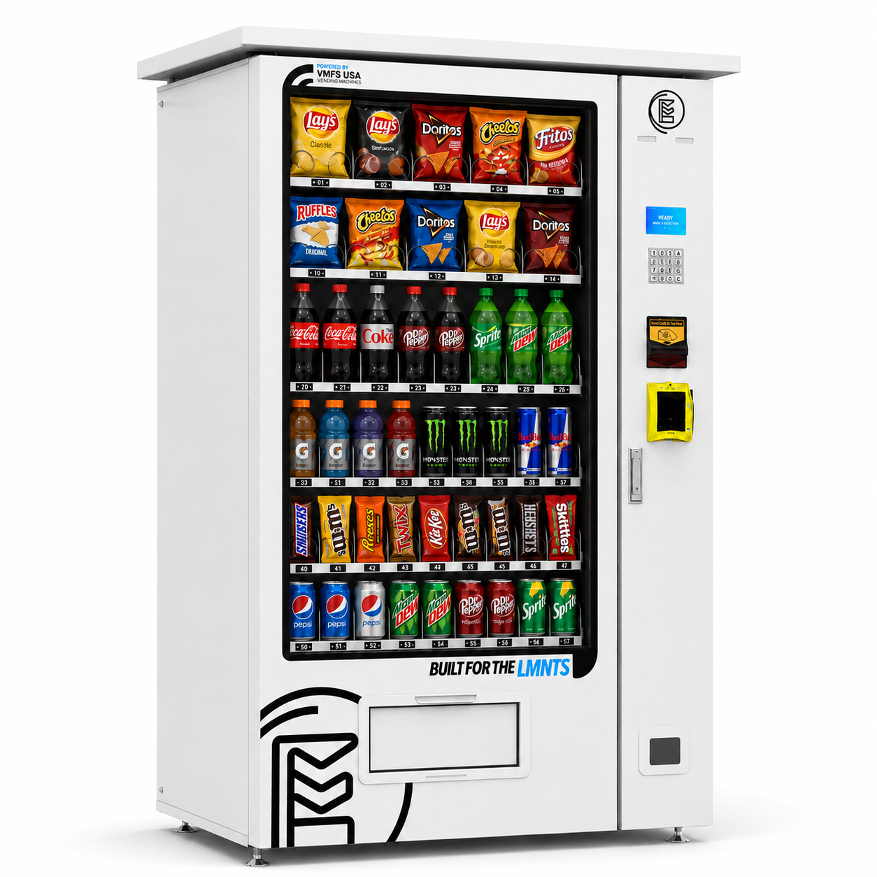 Máquina expendedora inteligente combinada para exteriores