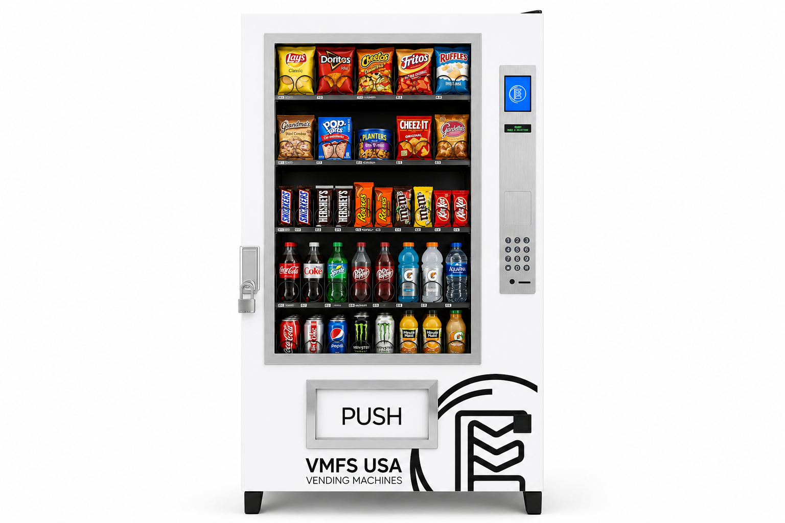 VMFS outdoor vending machine weatherproof vandal resistant