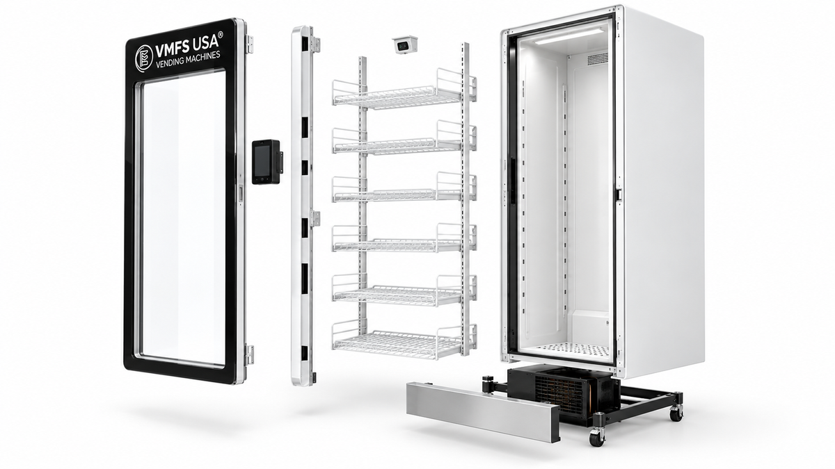AI Grab & GO Cooler Vending Machine