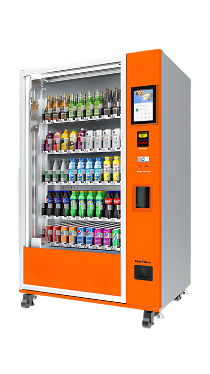 Máquina expendedora de botellas de refresco de vidrio