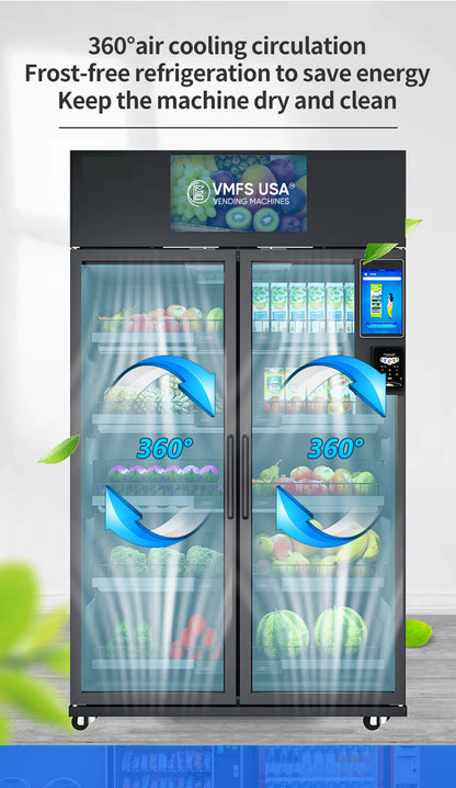 Máquina expendedora de alimentos congelados con inteligencia artificial