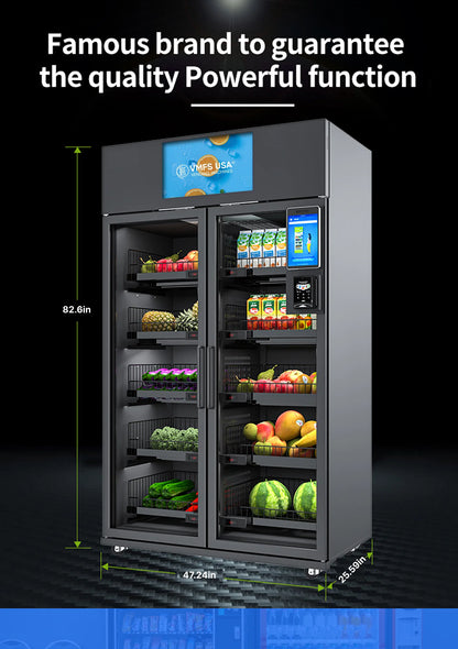 Máquina expendedora de alimentos congelados con inteligencia artificial