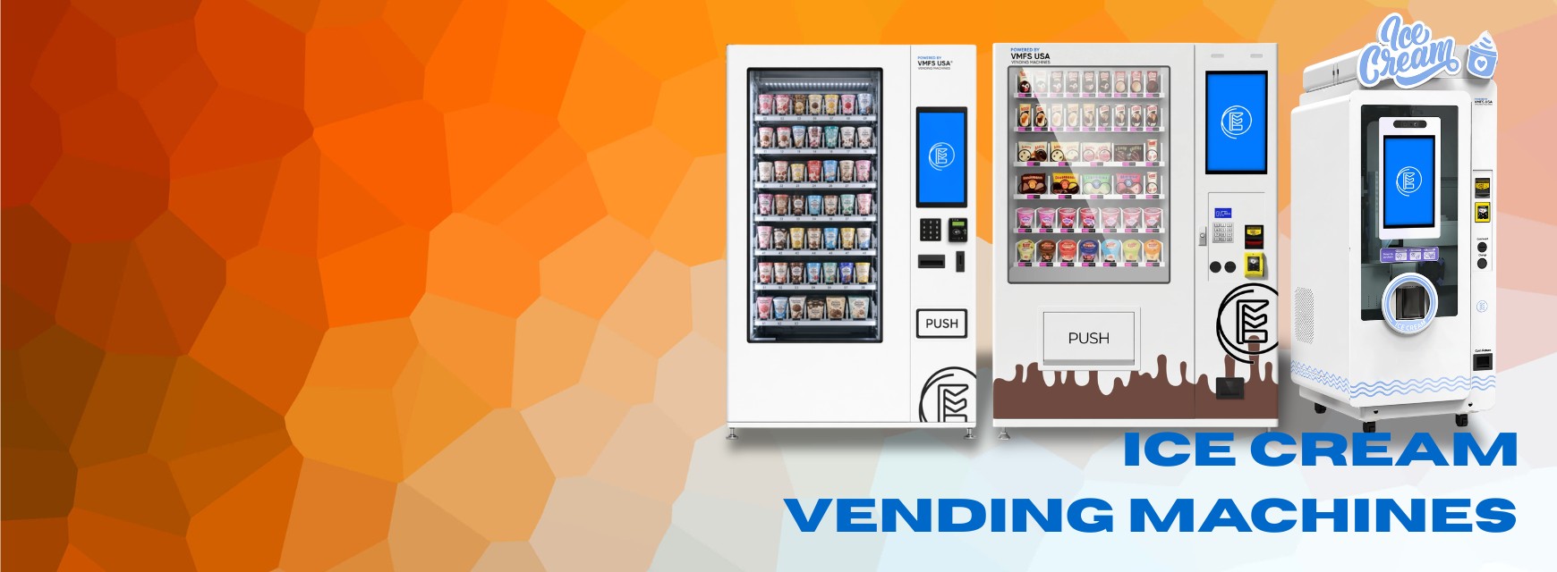 VMFS frost-free ice cream vending machine system