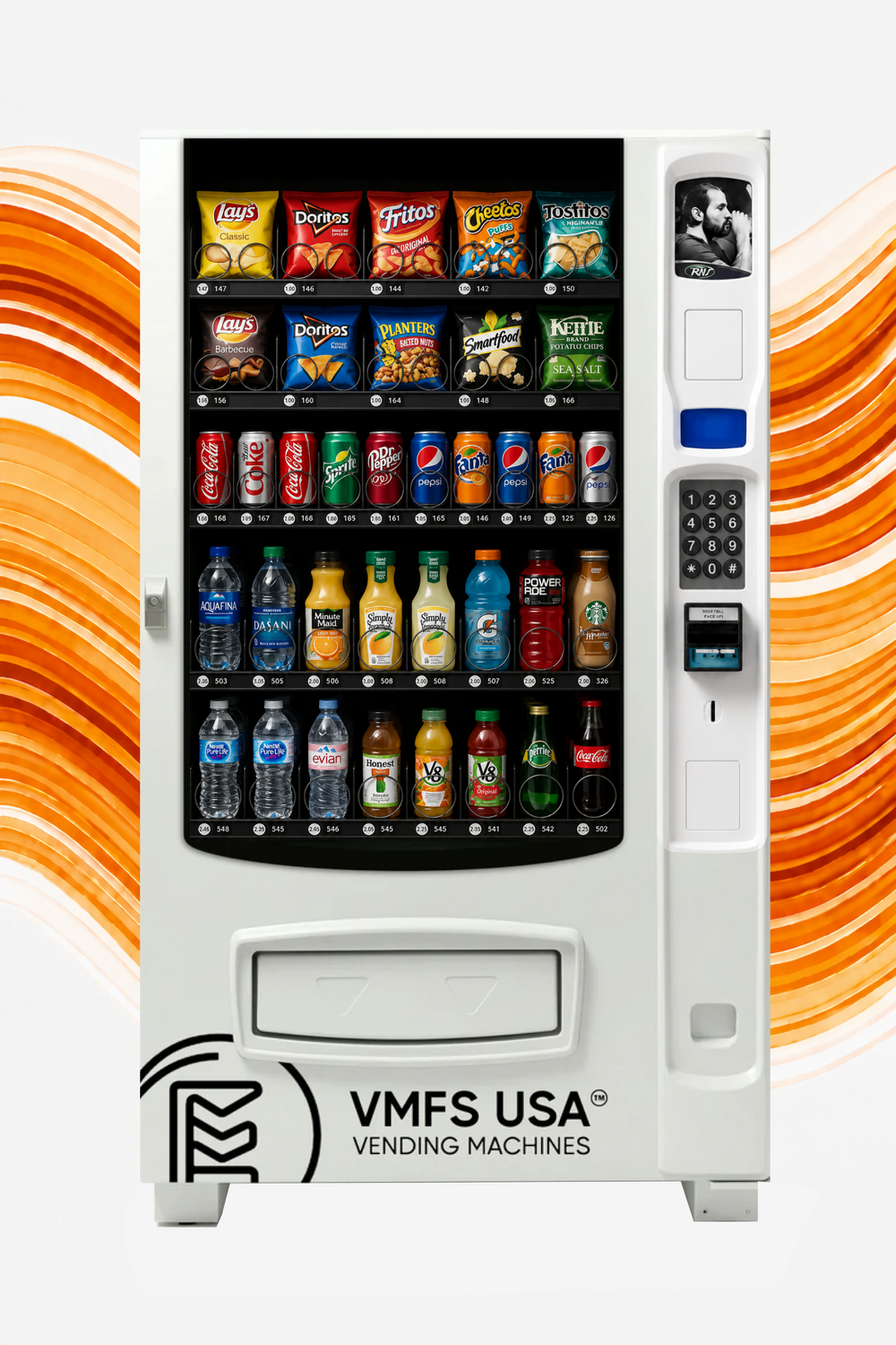 Seaga ENV5C combo vending machine in a break room