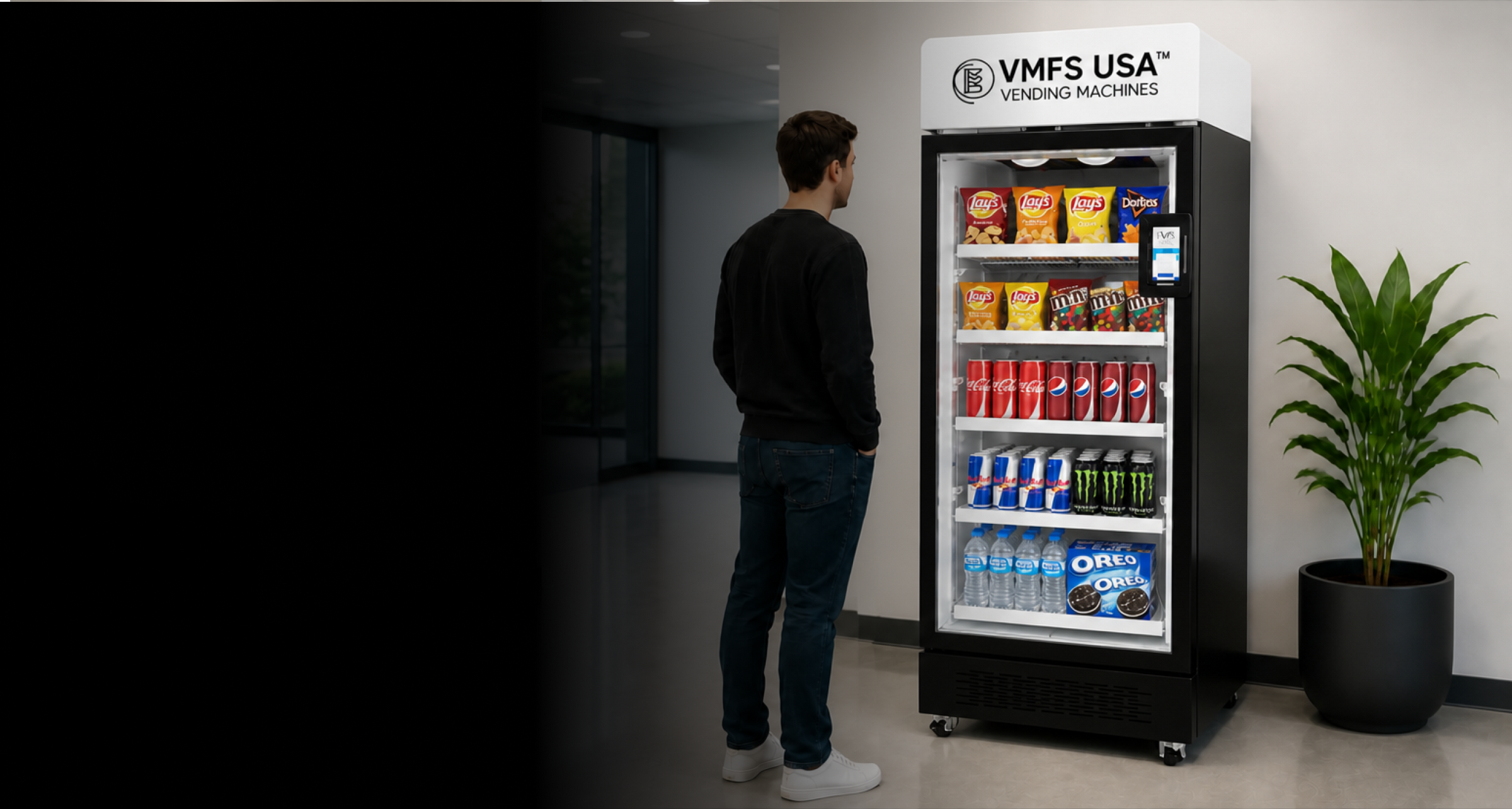 AI Smart Combo Vending Machine camera based AI recognition VMFS USA