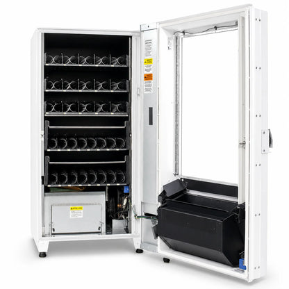 VMFS USA Outdoor Seaga ENV5C Combo Vending Machine door opened with inside components visible