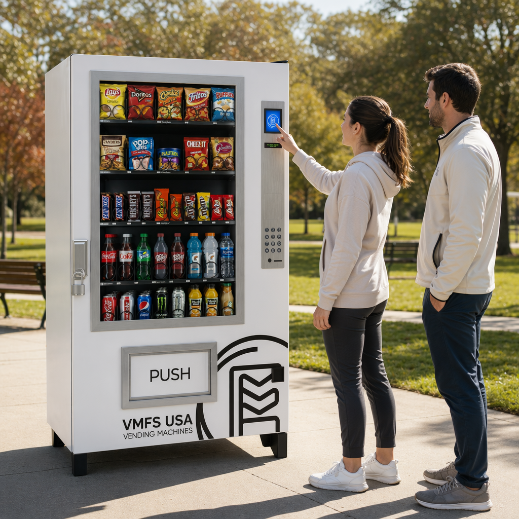 Outdoor vending machine weatherproof construction