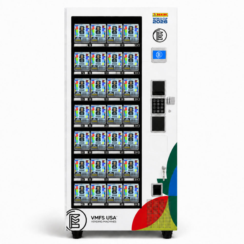 Panini trading cards vending machine at sports memorabilia store