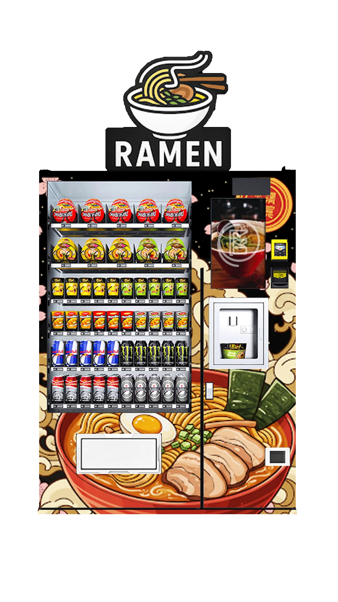 Máquina expendedora de fideos ramen