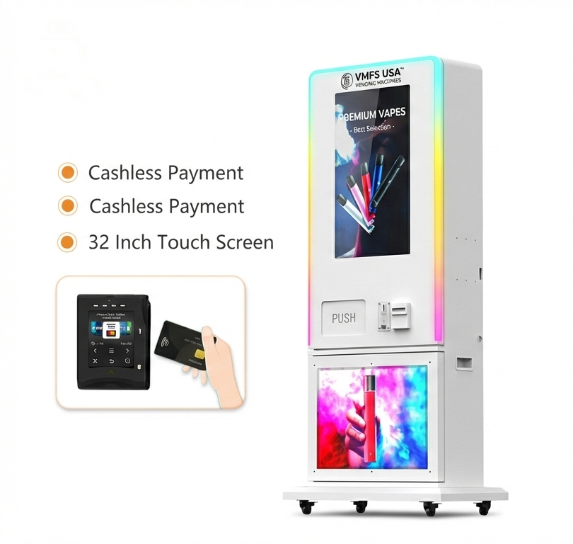slim TallPro vending machine in a tight venue corridor