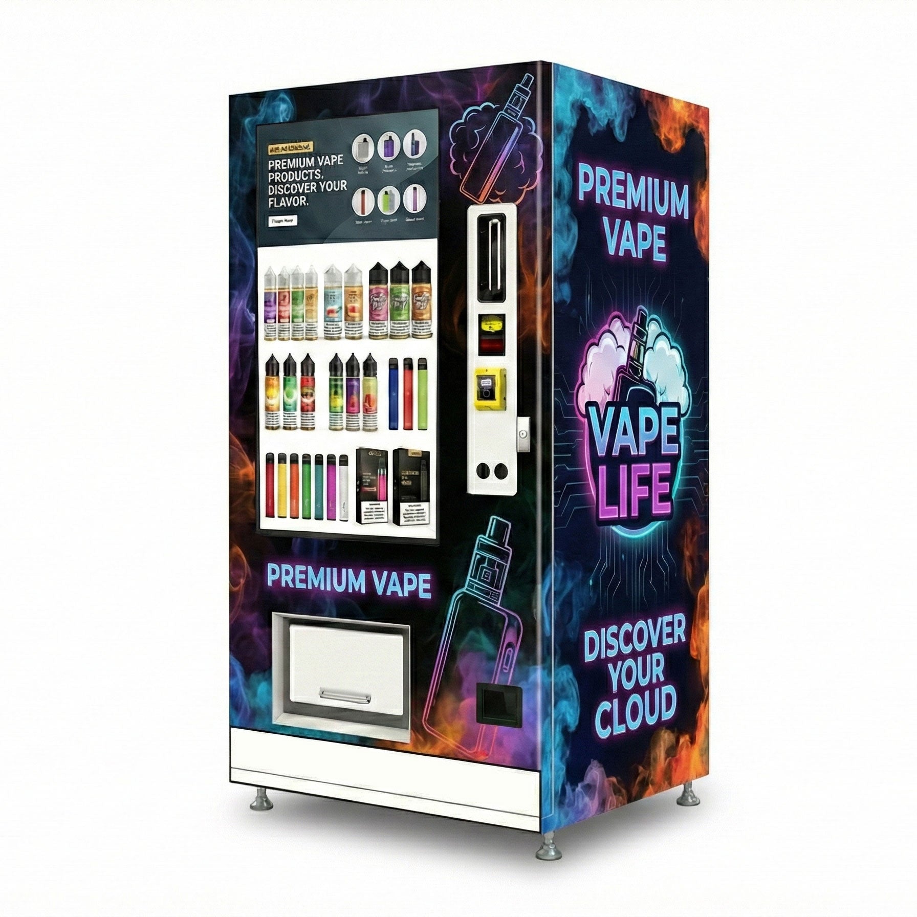 elf bar vape uk E-cigarette vending machine with large touch screen in club main image 1