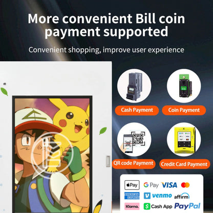 cashless pokemon card vending machine