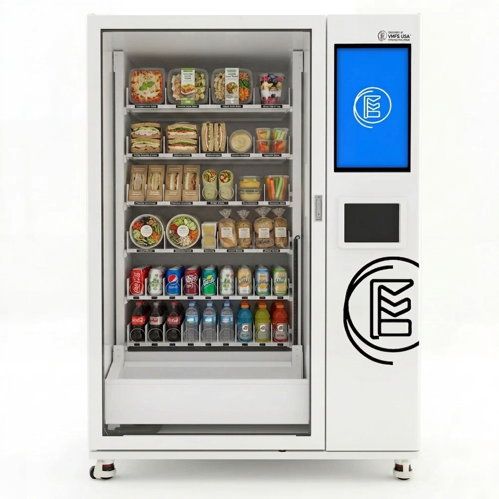 Máquina expendedora de alimentos con elevador