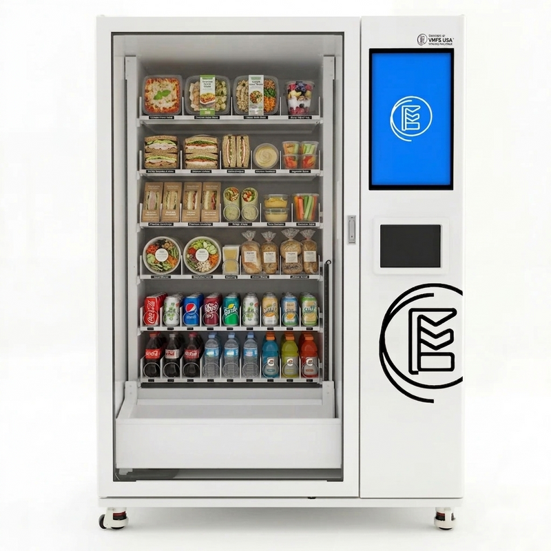 Máquina expendedora de alimentos con elevador