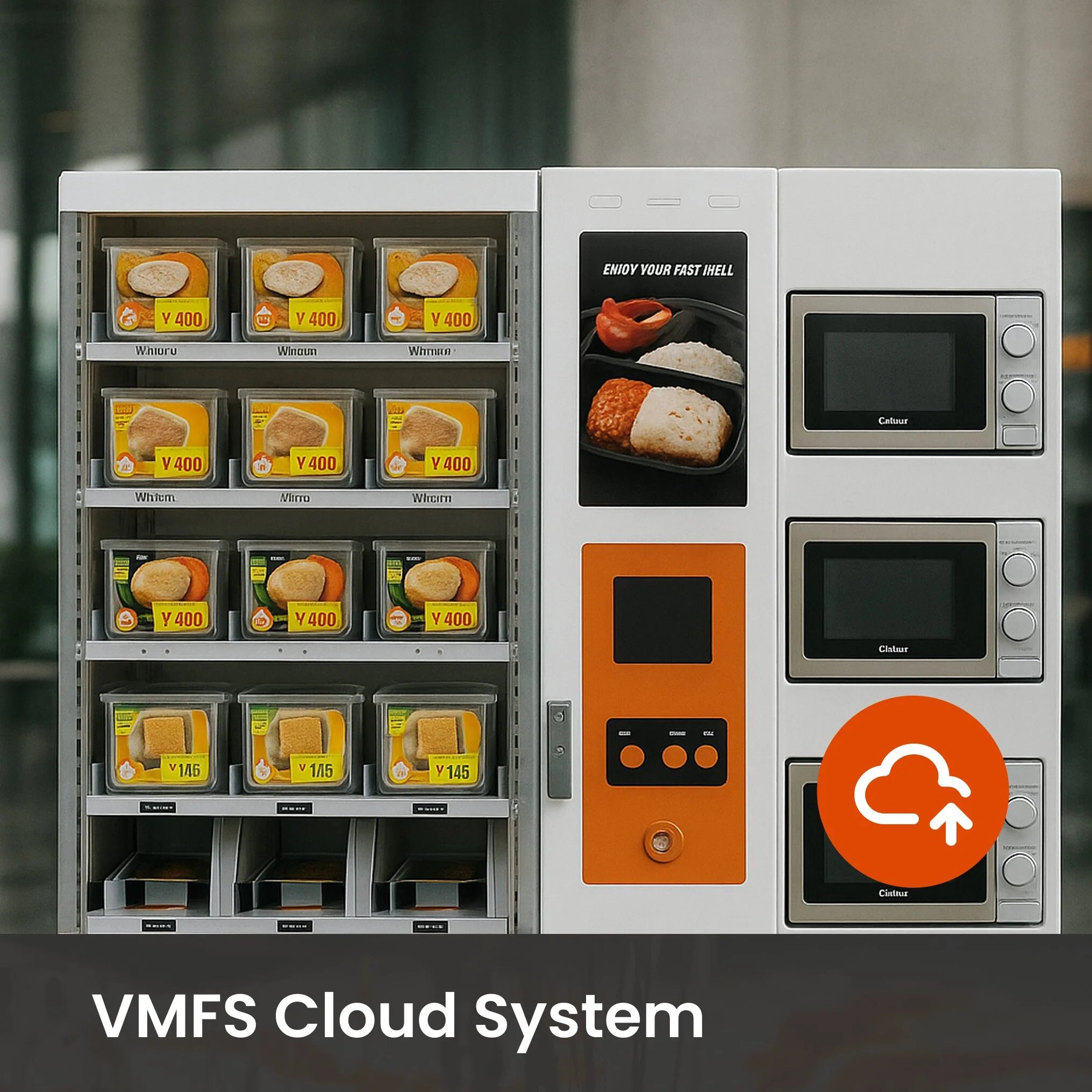 hot food vending machine with remote management