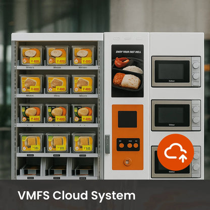 hot food vending machine with remote management