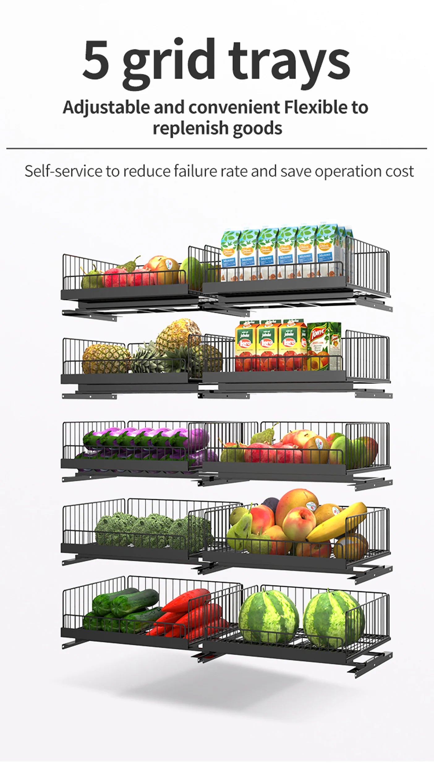 Máquina expendedora de alimentos congelados con inteligencia artificial