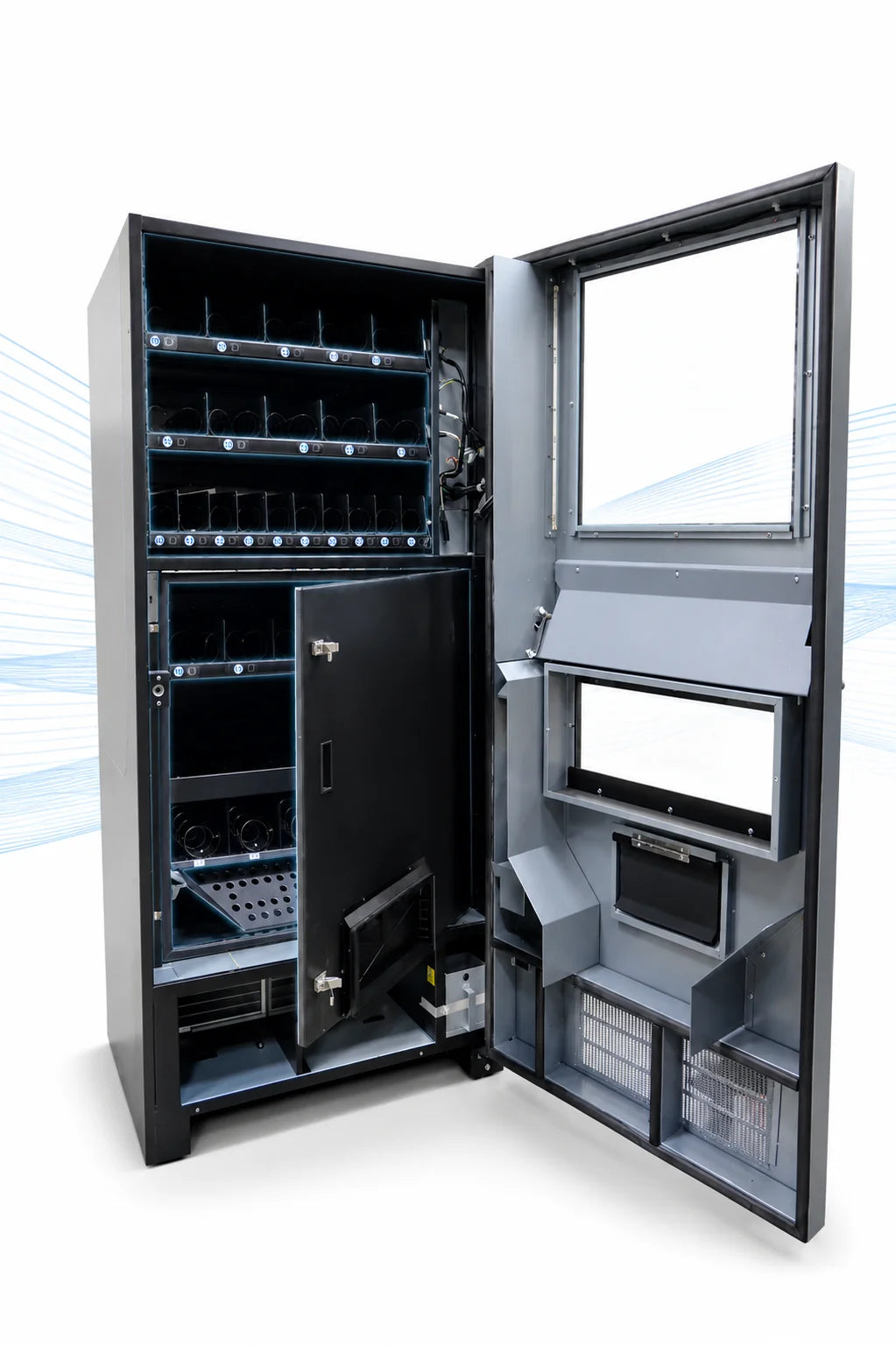 113-unit refrigerated drink section of the Seaga Quick Break 2200