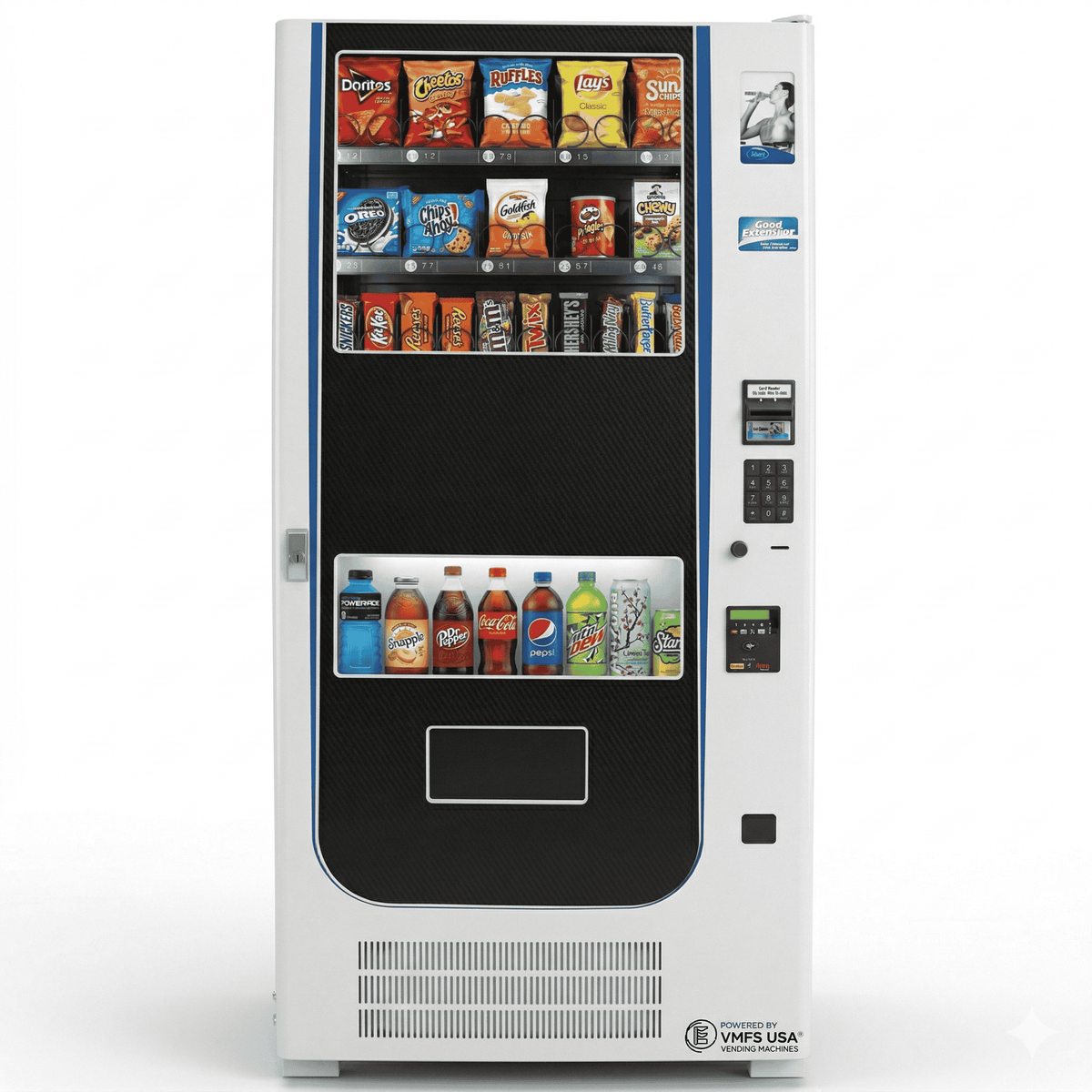 Seaga ENV5C combo vending machine with snacks and cold drinks