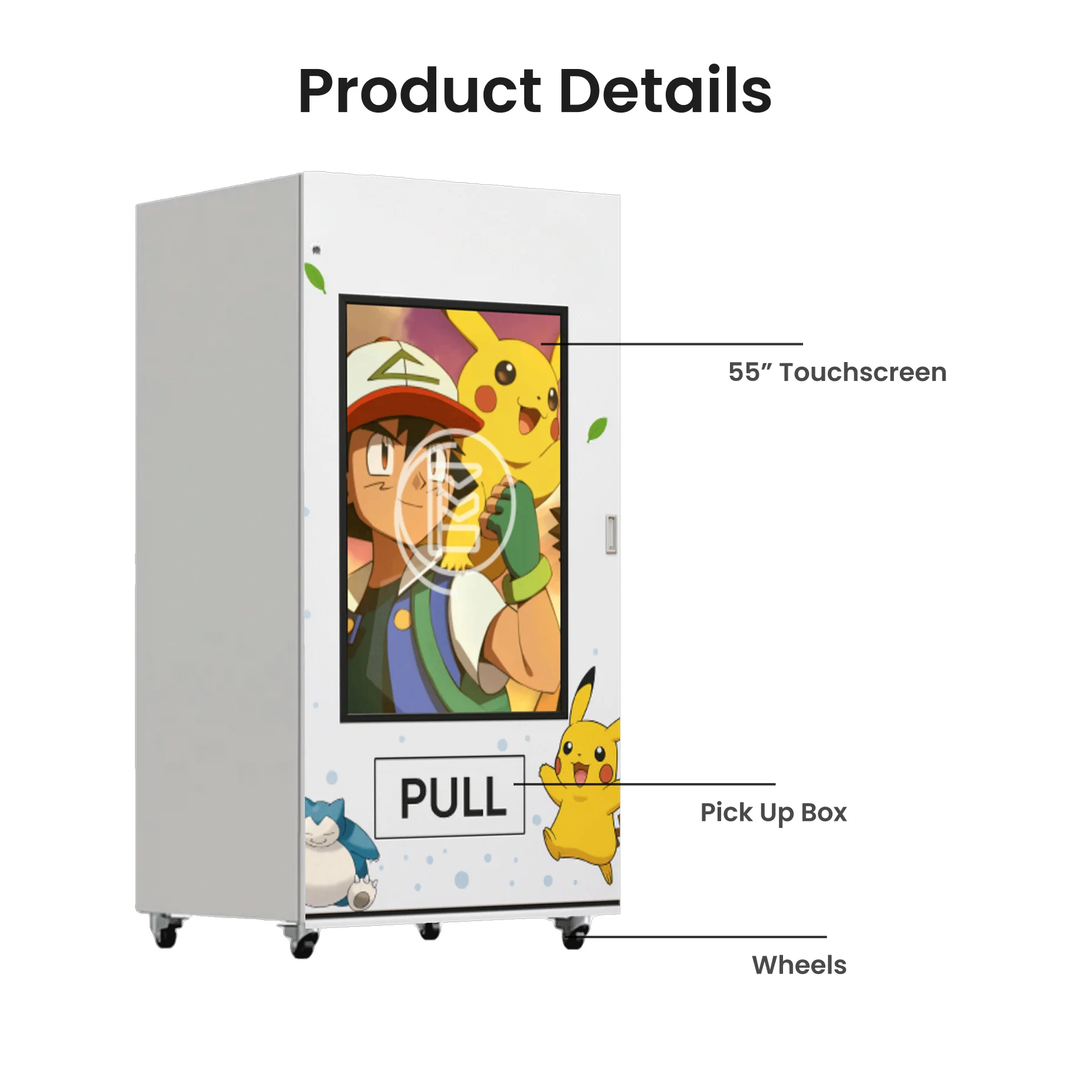 touchscreen pokemon card vending machine