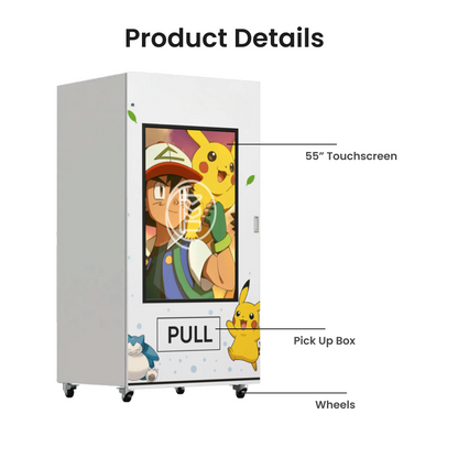 touchscreen pokemon card vending machine