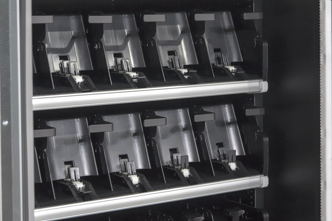 Electronics vending machine on location selling power banks and chargers